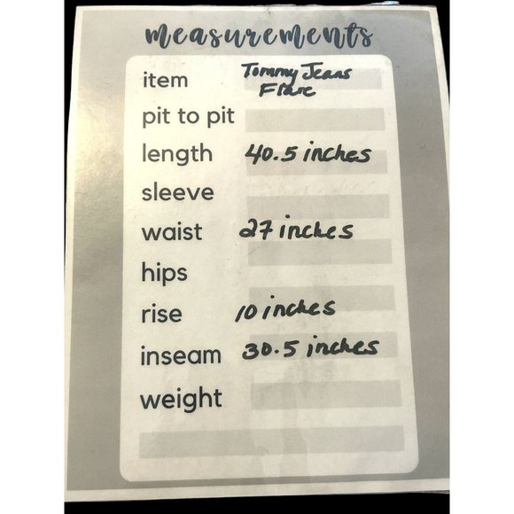 Women's Vintage Tommy Hilfiger Flare Leg Jeans Size 7 (27) - Picture 6 of 6